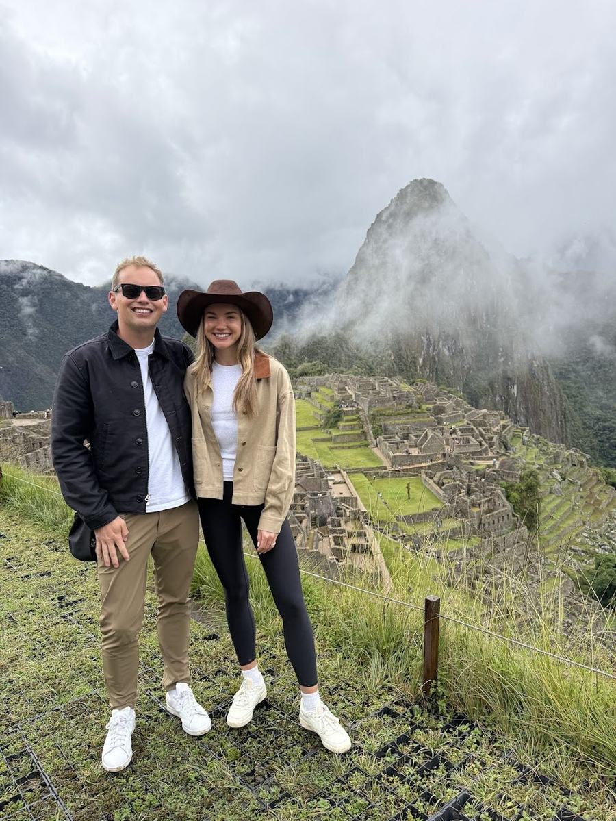 Will Tjernlund and his wife Kelsey at Machu Picchu, Peru